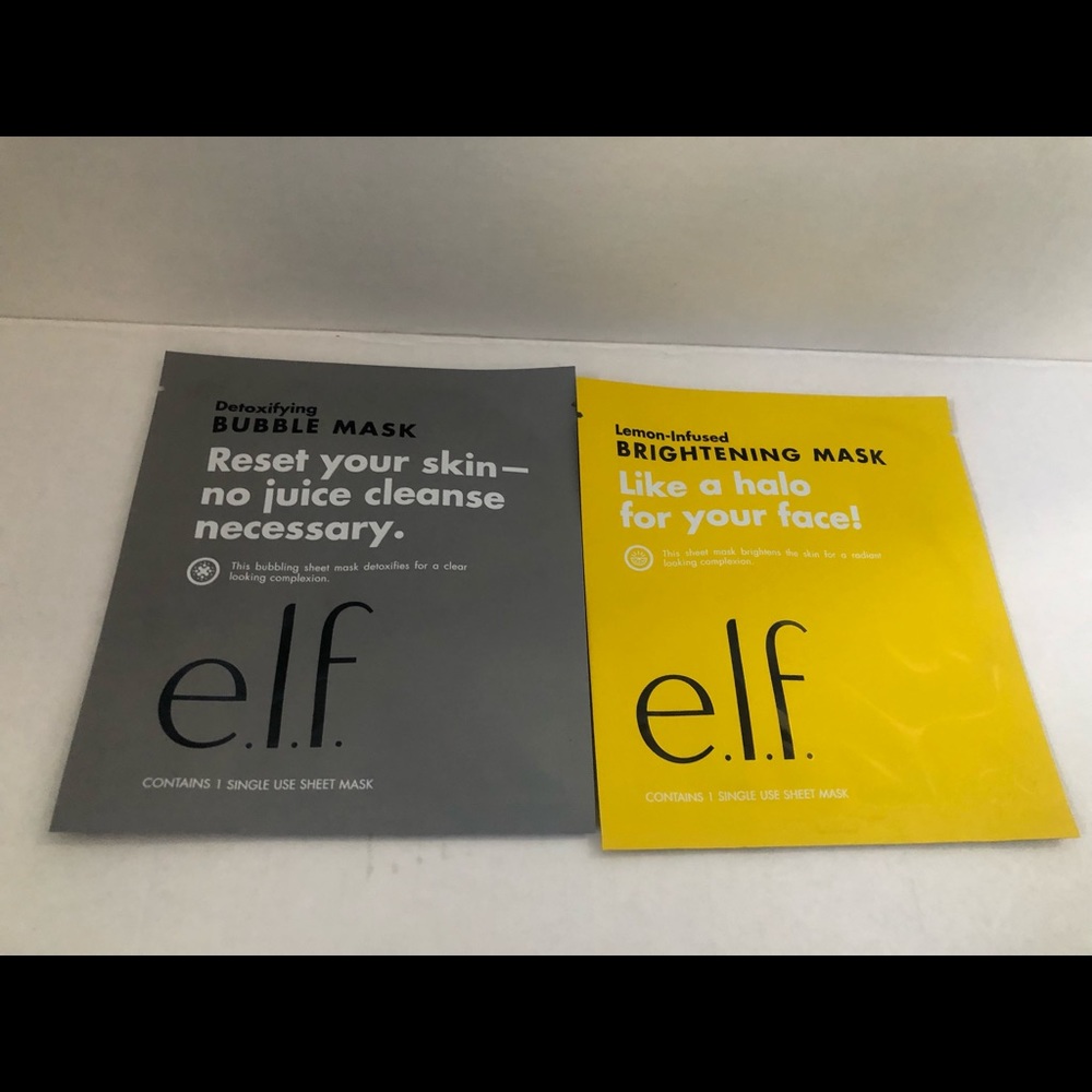Two ELF face sheet mask bundle